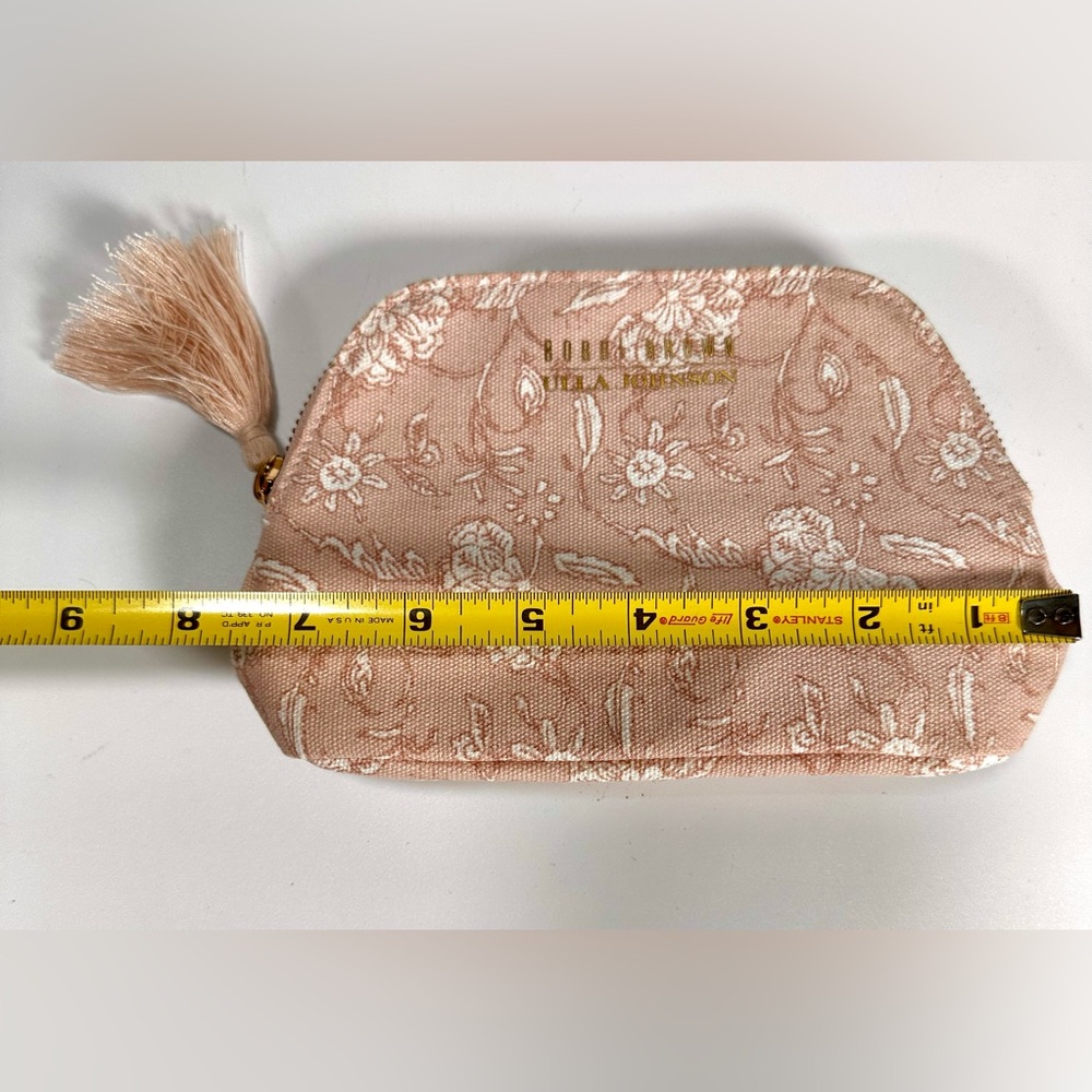 NWOT Bobbi Brown x Ulla Johnson  Floral Pink Cosmetic/ Amenity/ Toiletries Bag - Picture 9 of 10
